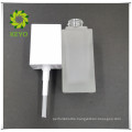 40ml square frosted cosmetic glass pump bottle